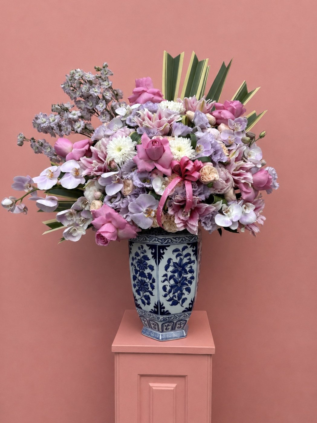 Bleu de Rose Özel Vazolu Lüks Aranjman