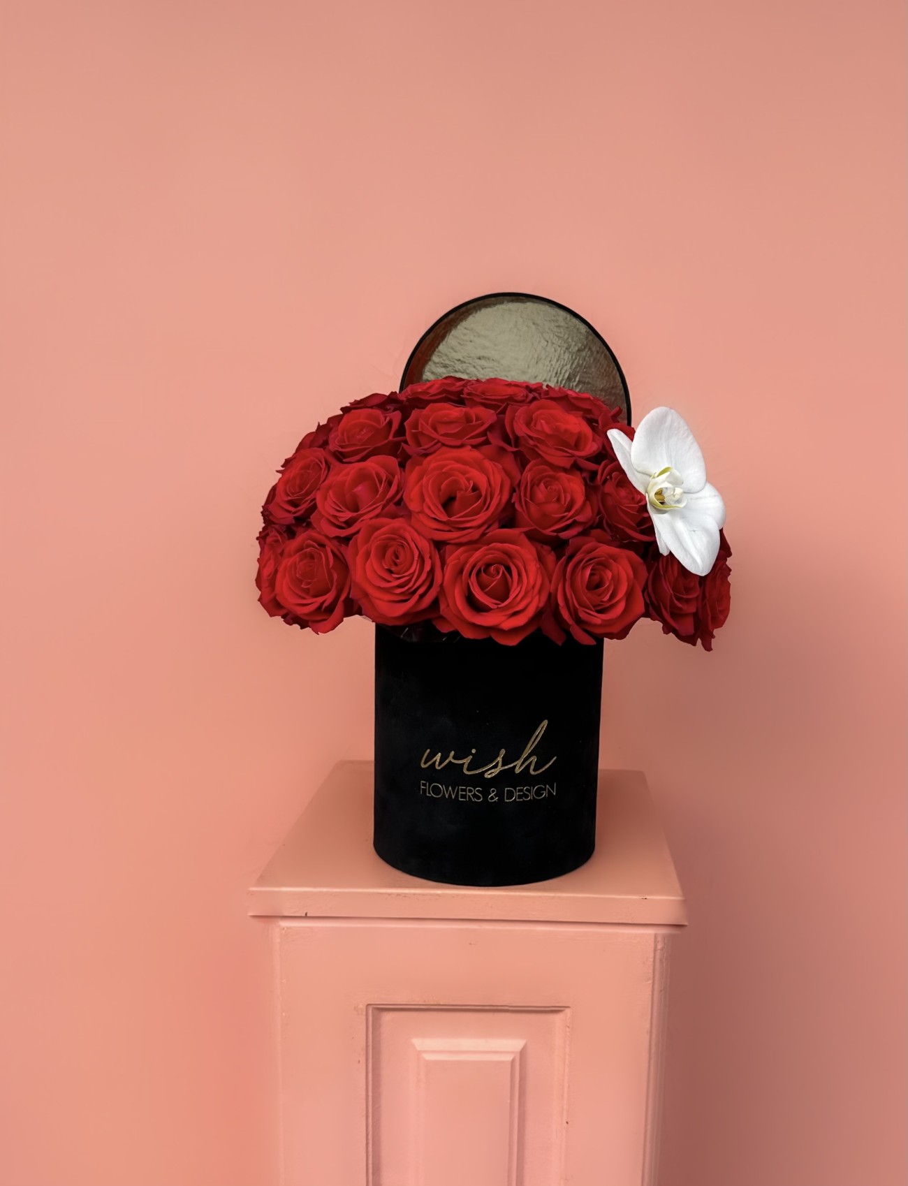 Love Box Kadife Kutuda Kırmızı Güller