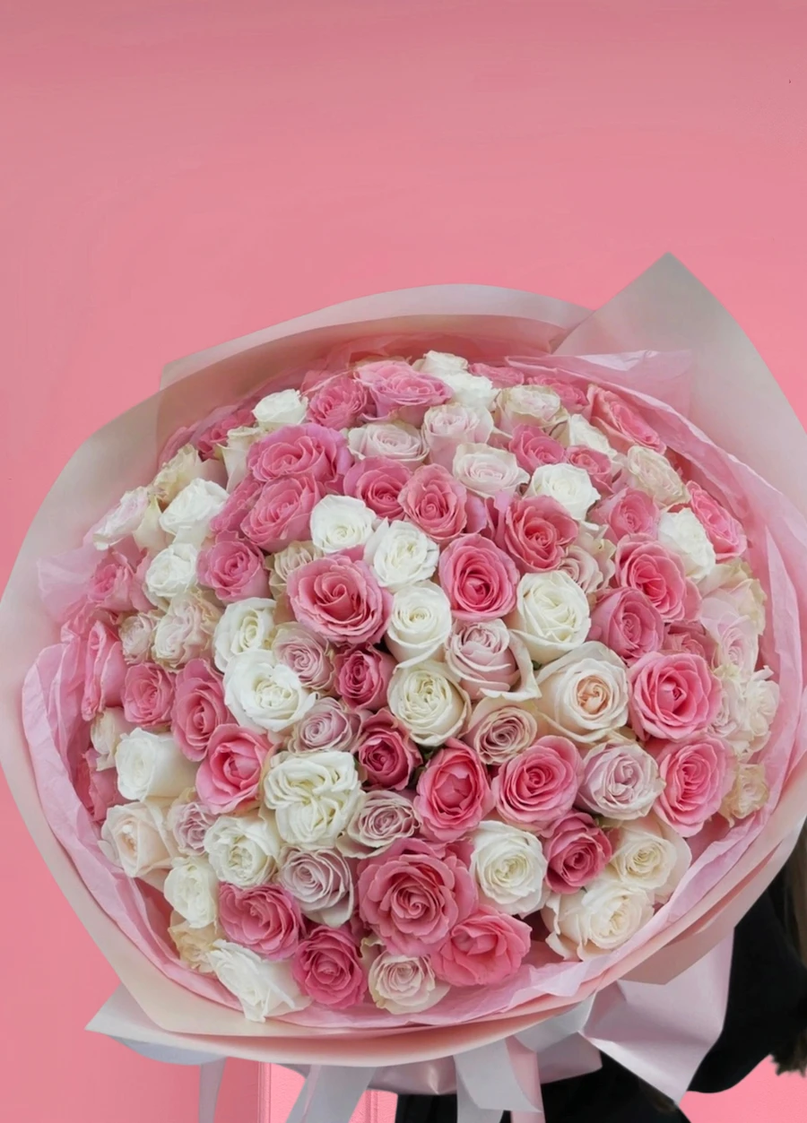 Pastel Dream 121 Adet Karışık Gül Buketi