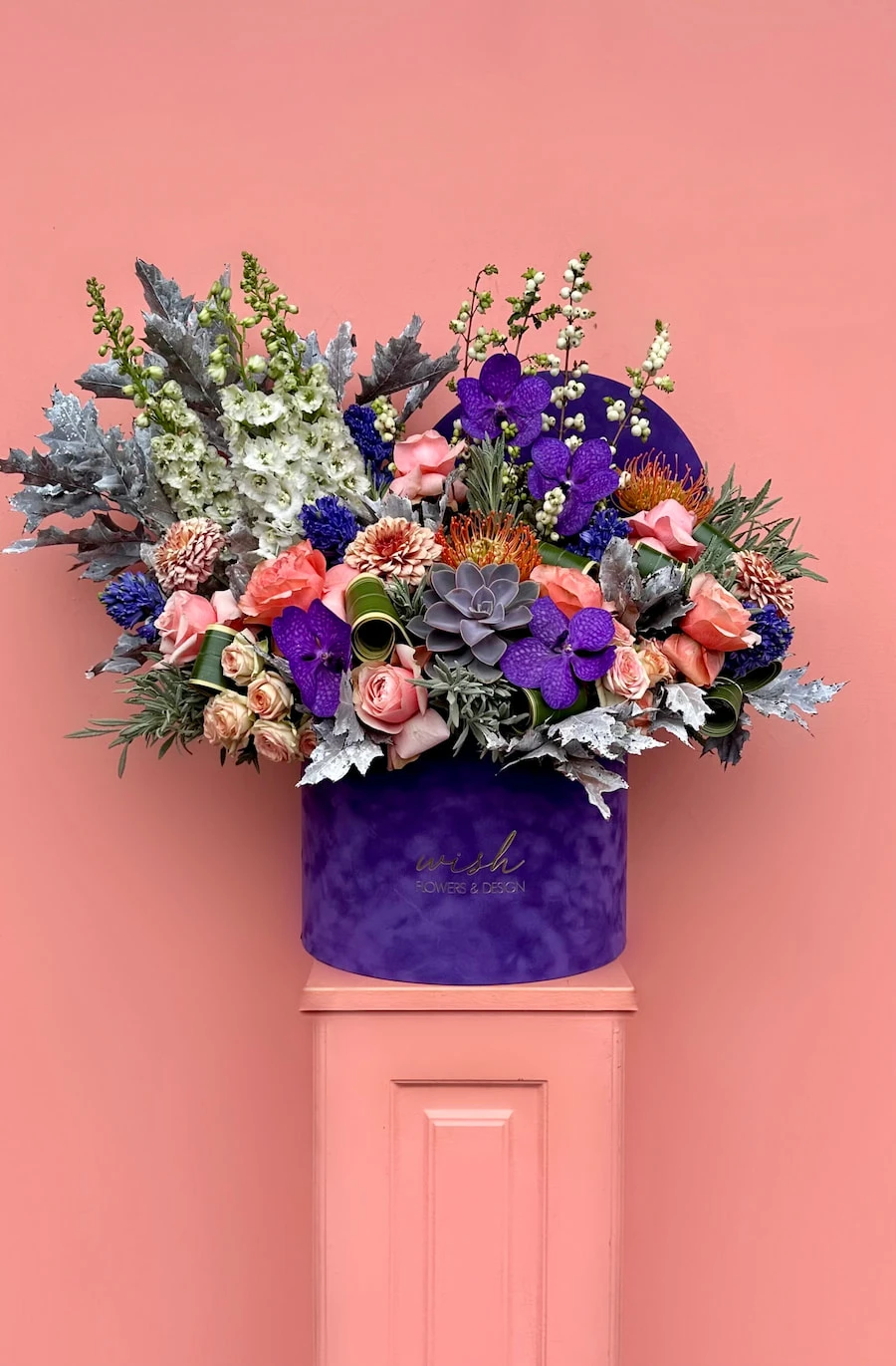 Mor Kadife Kutuda Grand Deluxe Purple Love Aranjman